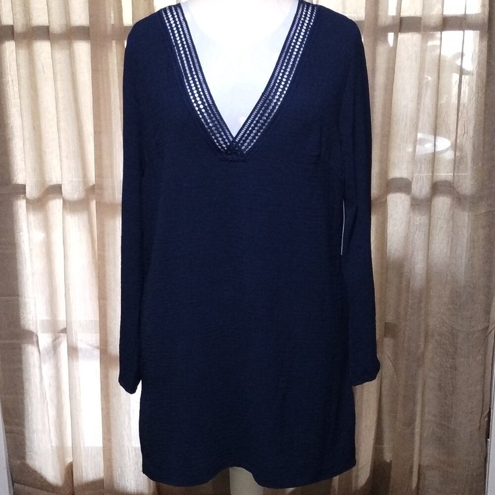Women's Liz Claiborne American Navy Swimsuit Coverup Size 6 NWT. Retail $60.00.